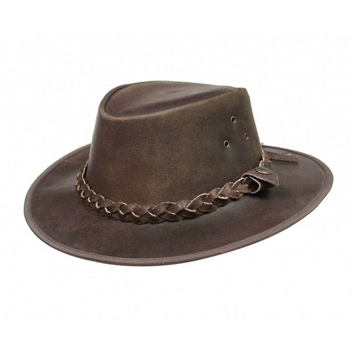 Distress Leather Hat