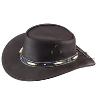 Load image into Gallery viewer, Australian Style Leather Beaded Hat
